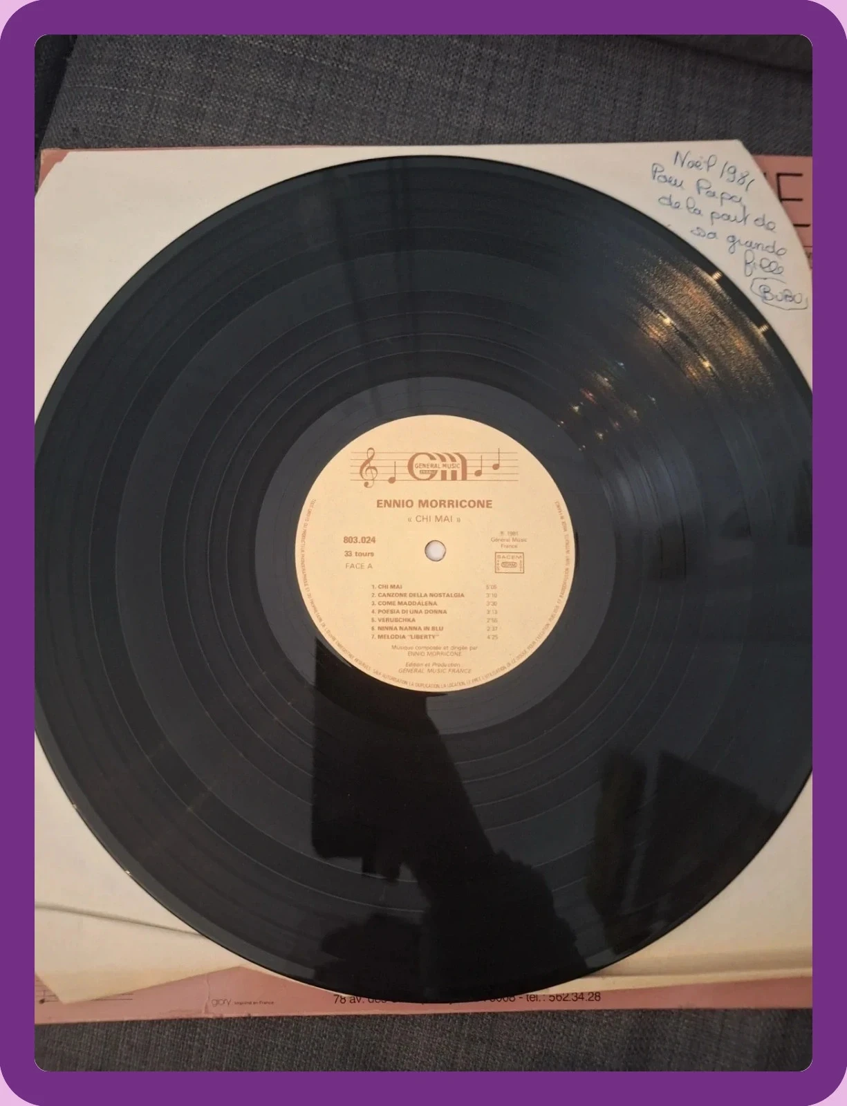 Vinilo Ennio Morricone Chi Mai – photo 5